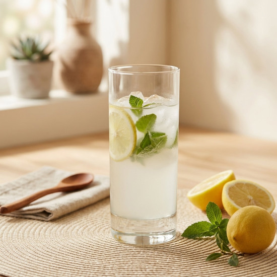 Glass Cup Set - 6 Pcs